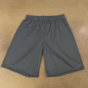 C2 Sports Men's Size Medium Graphite Blank Drawstring Performance Shorts 5129